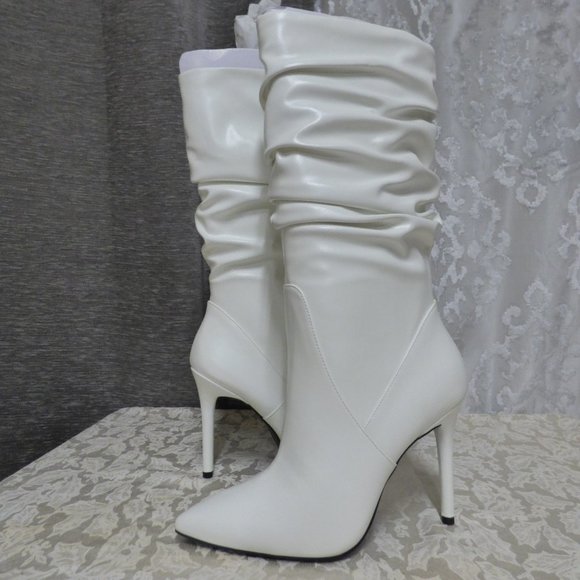 Jessica Simpson Shoes - $129.00 Jessica Simpson Lyndy Slouch Boots, Off White, 9, M